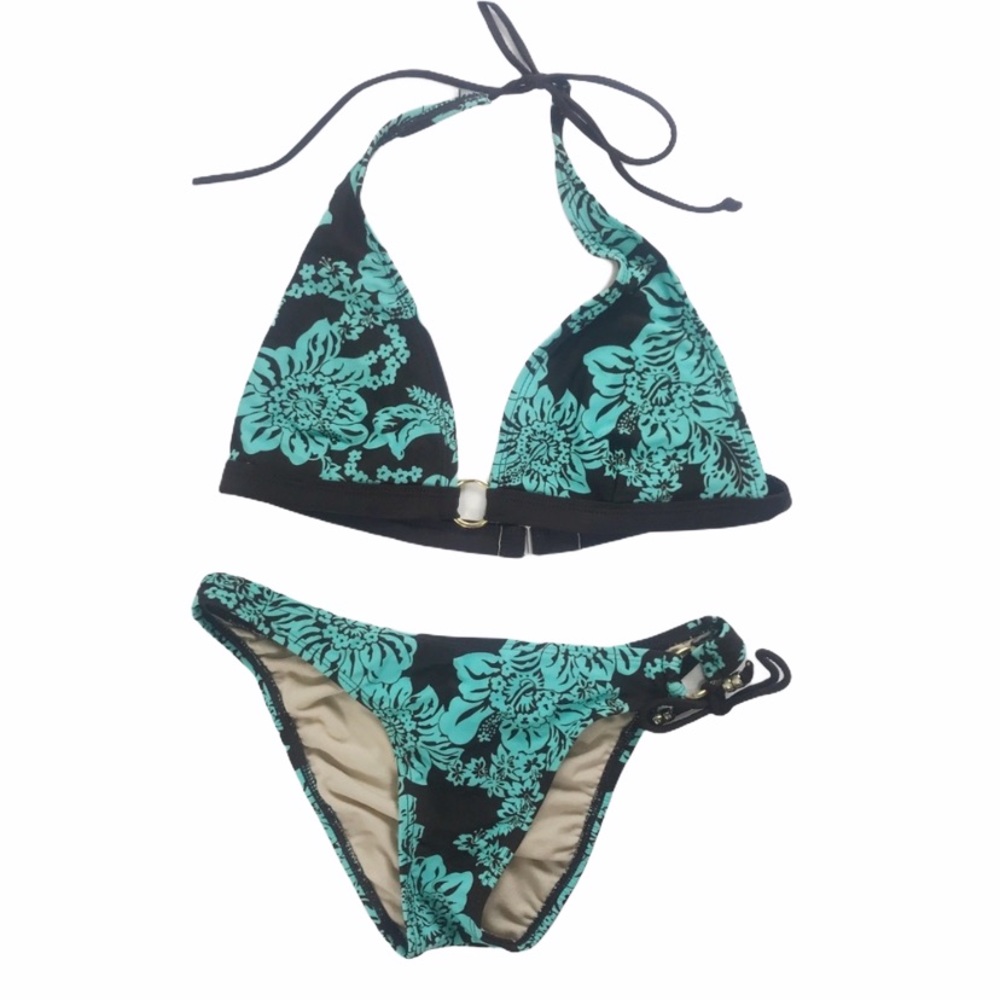Gold Ring Floral Bikini
